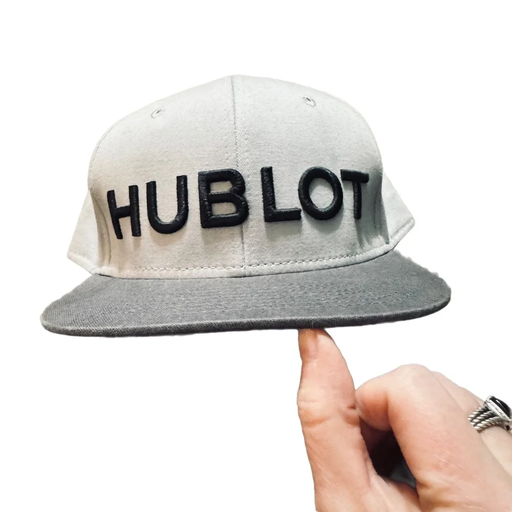 Hublot Luxury Watch Brand‎ Snapback Hat Gray Flat Brim Adjustable Baseball Cap